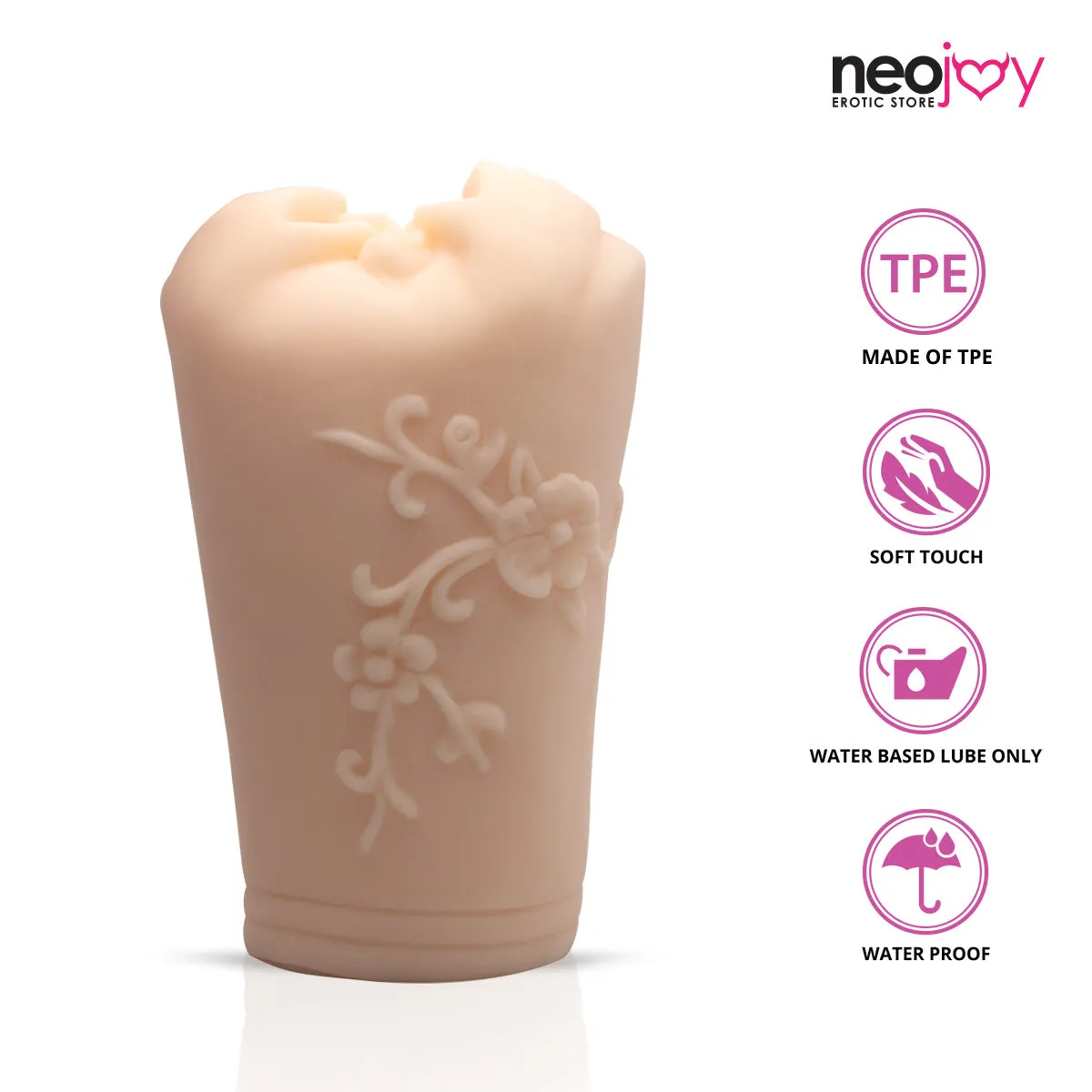 Neojoy Elegant Male Stroker Sex Doll TPE Realistic Vagina & Ass  - Flesh - 6 inch -15cm