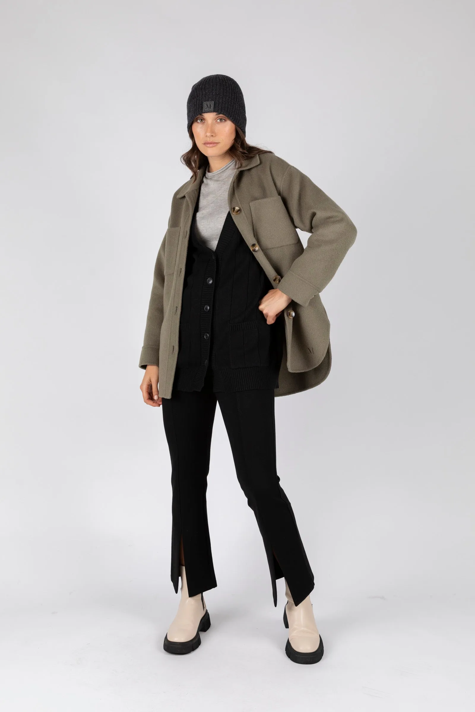 Noho Longline Cardigan - Black