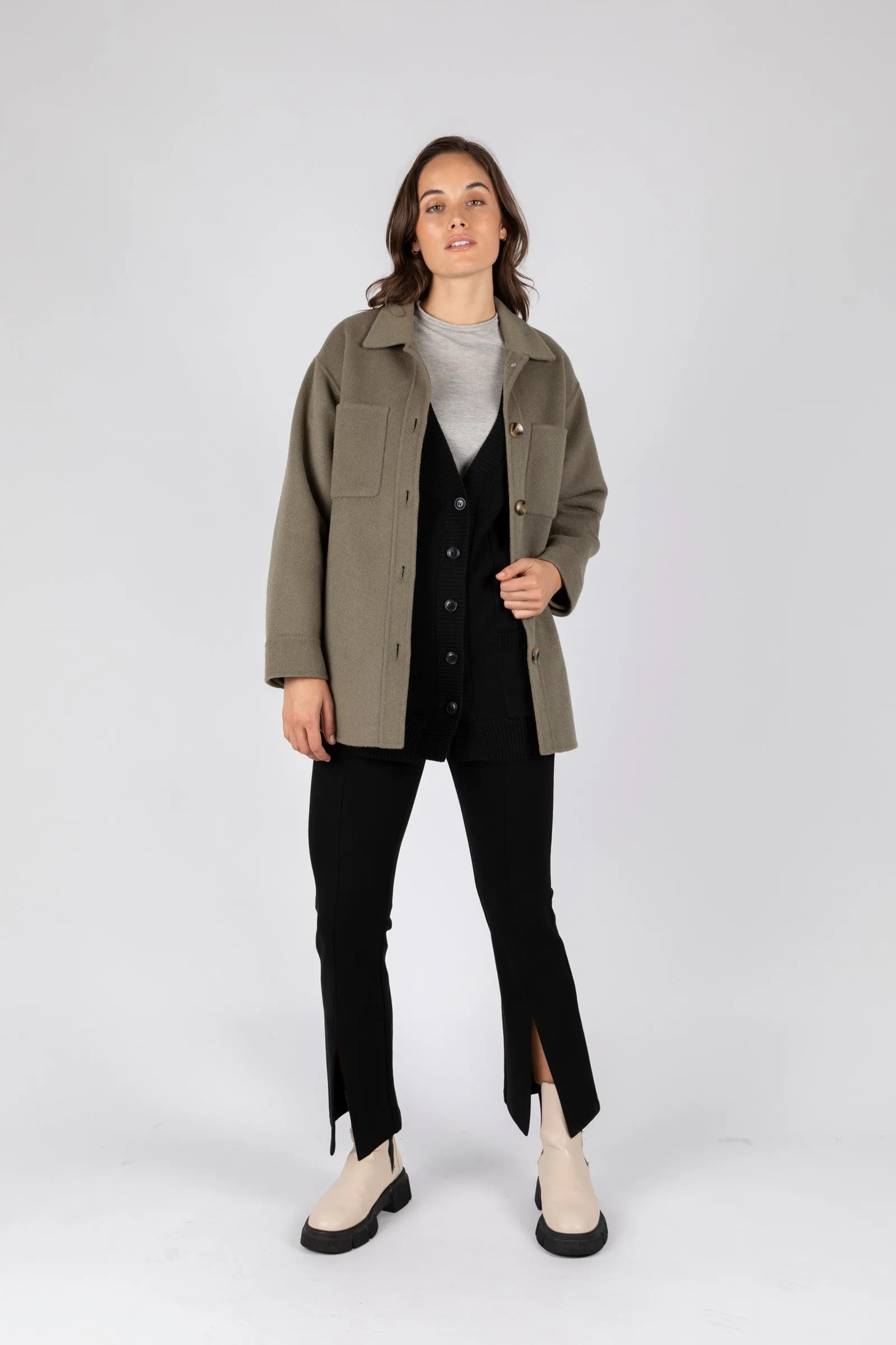 Noho Longline Cardigan - Black
