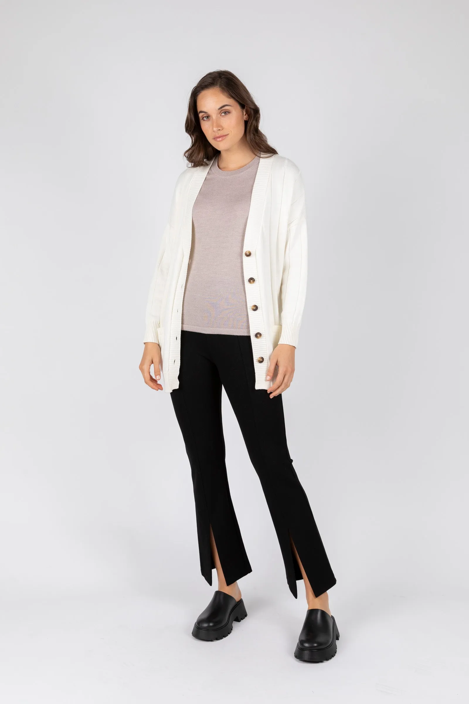 Noho Longline Cardigan - Ivory