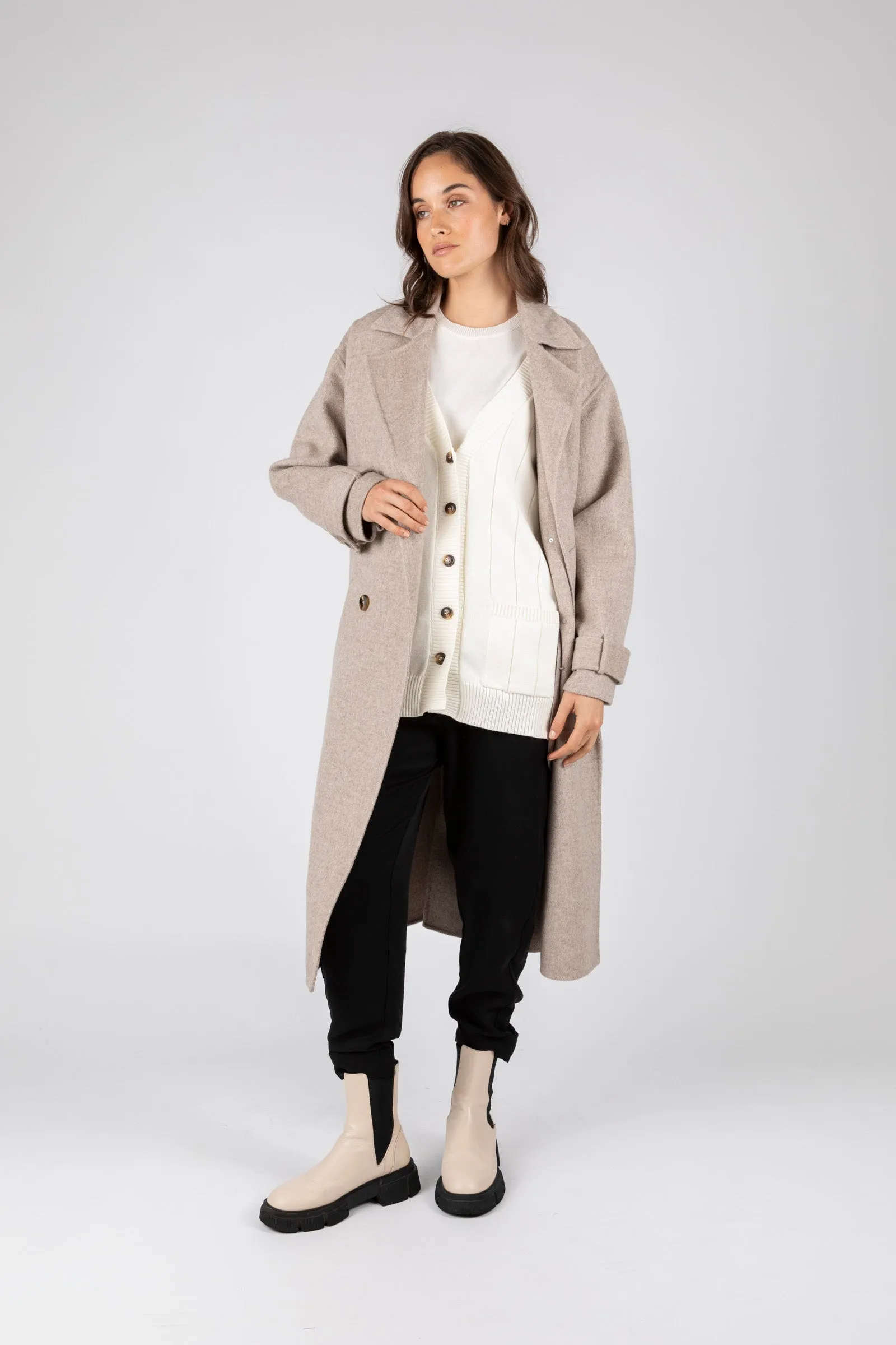 Noho Longline Cardigan - Ivory