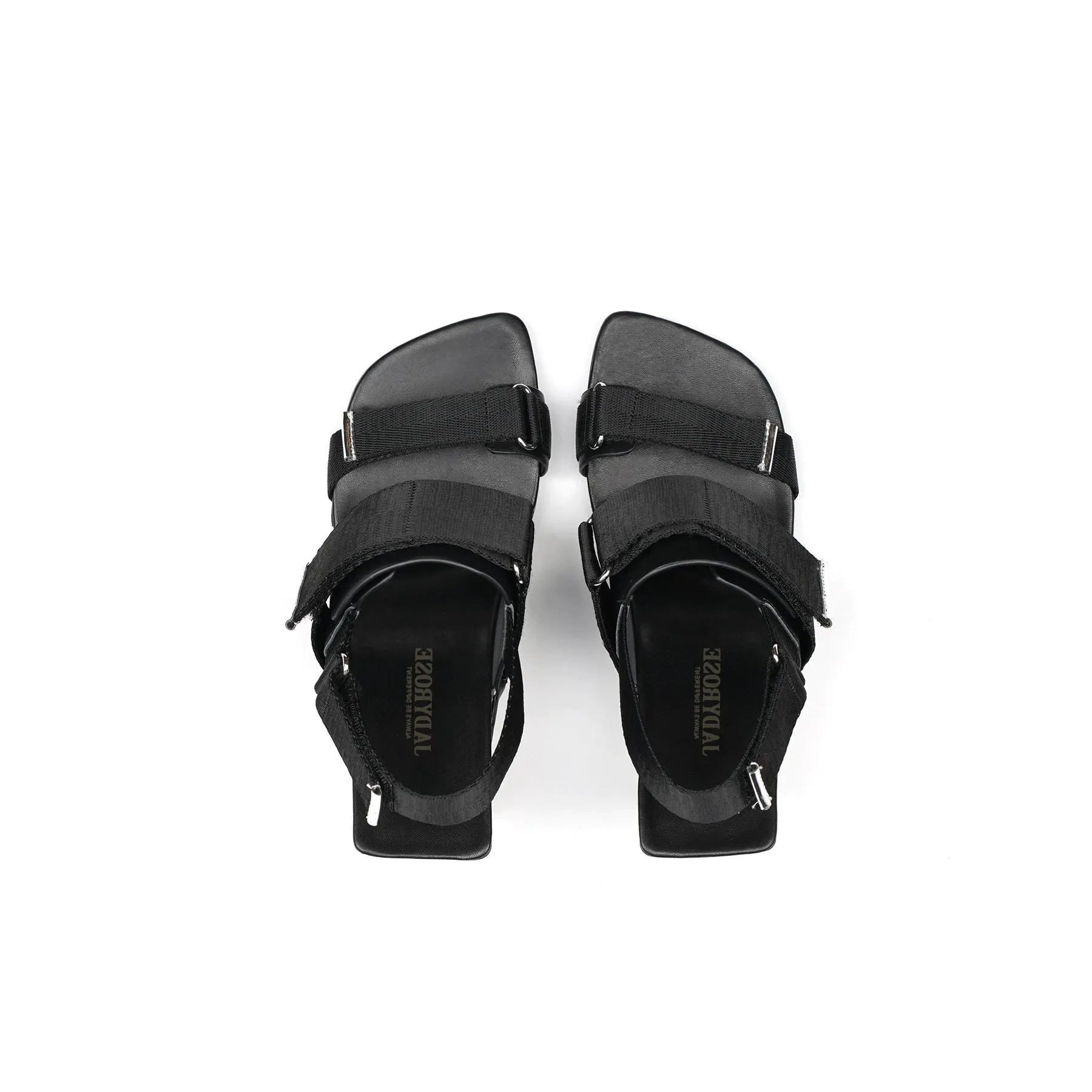 Open Wedge Heel Strap Sandals
