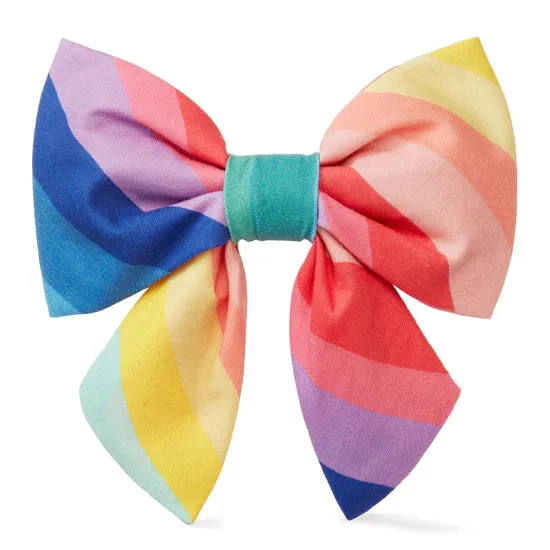 Over The Rainbow Dog Lady Bow