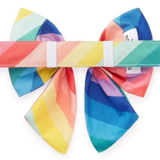 Over The Rainbow Dog Lady Bow