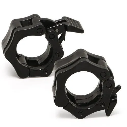 PAIR STANDARD BARBELL WEIGHTS BAR LOCK JAW COLLARS