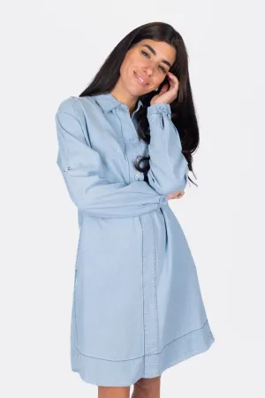 PARKER DRESS 37" (CHAMBRAY)