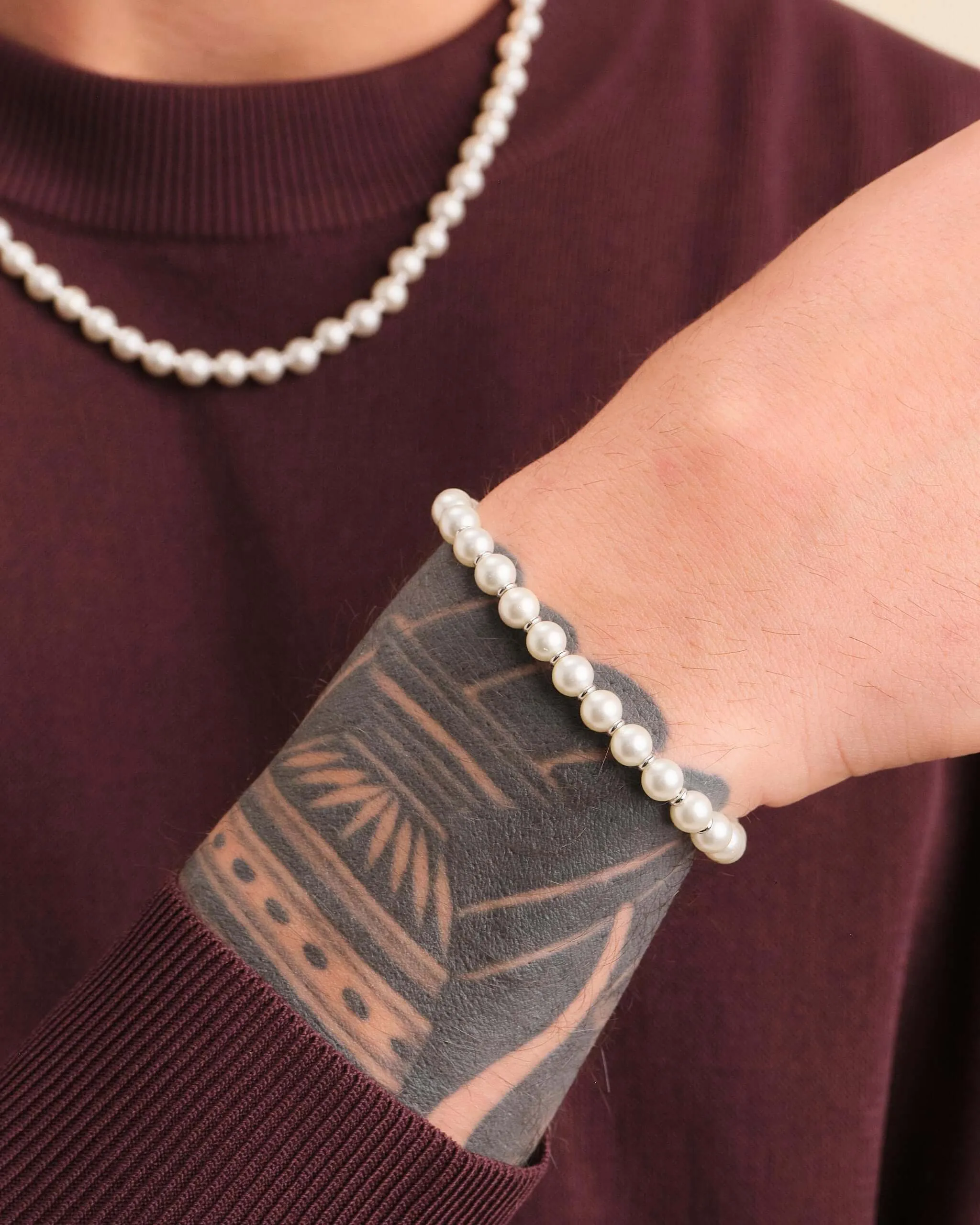 Pearl Rondelle Bracelet - 6mm