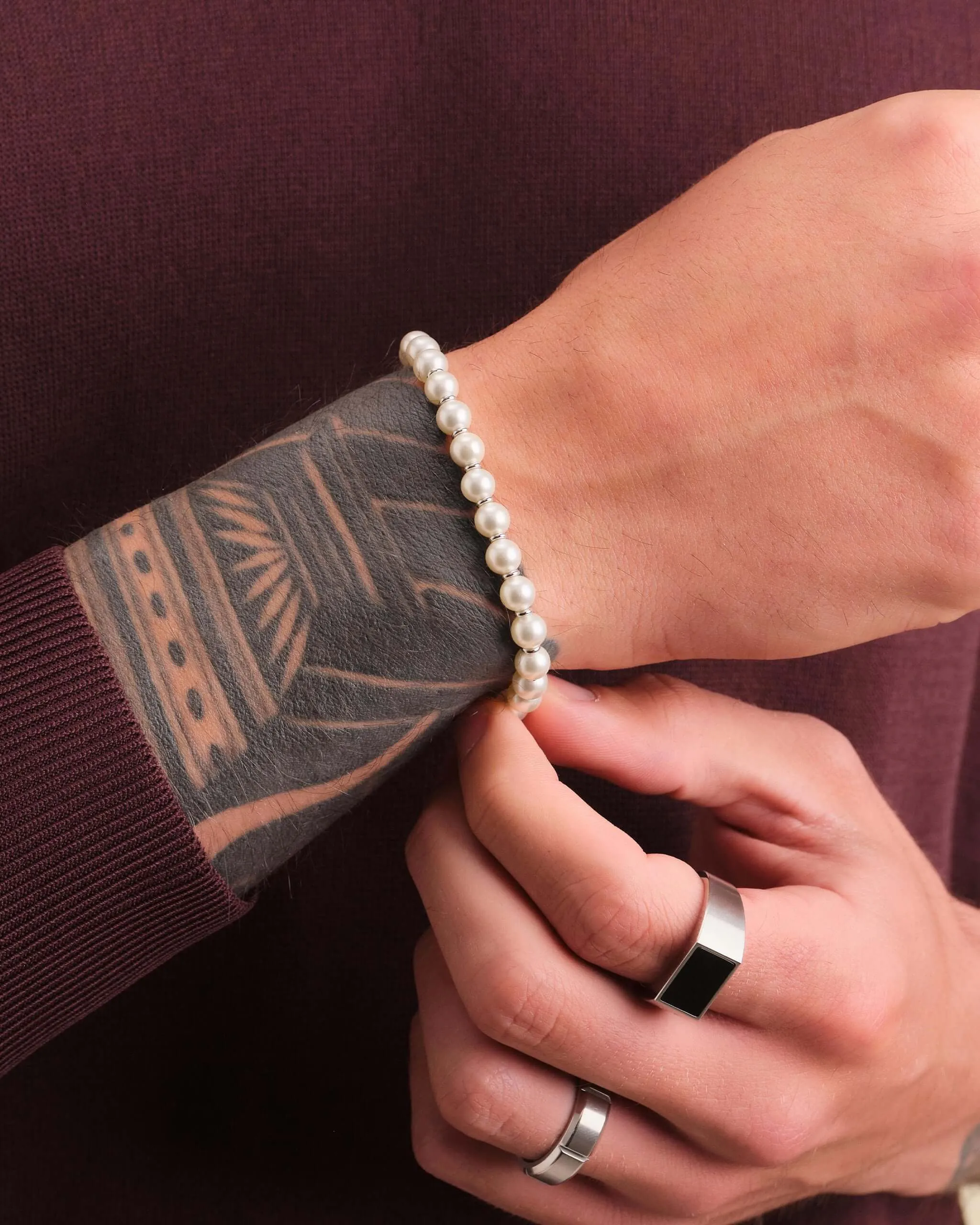 Pearl Rondelle Bracelet - 6mm