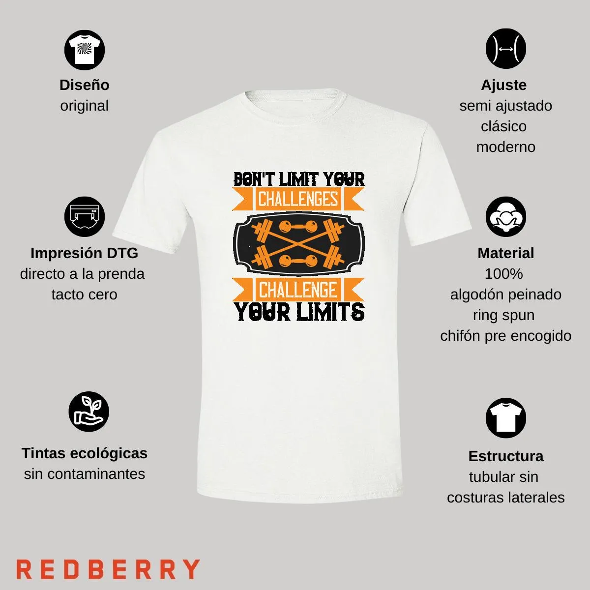 Playera Hombre Fitness Gym Ejercicio FT1005