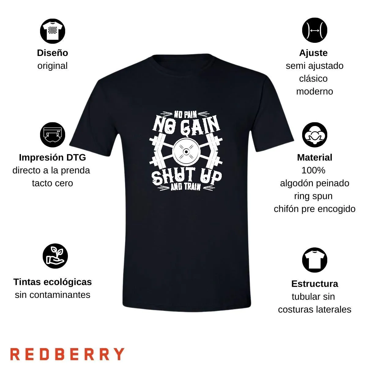 Playera Hombre Fitness Gym Ejercicio FT1018