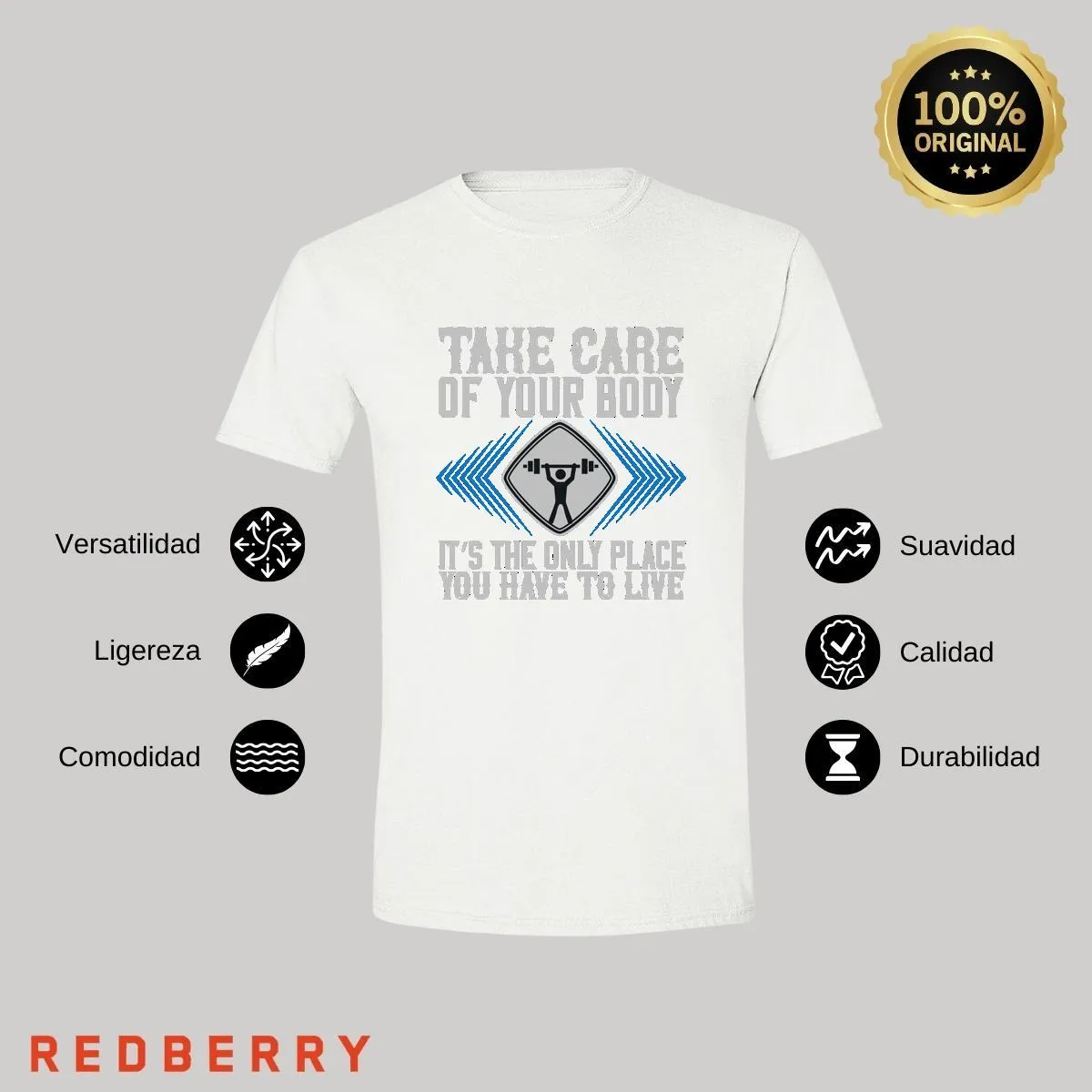 Playera Hombre Fitness Gym Ejercicio FT1031