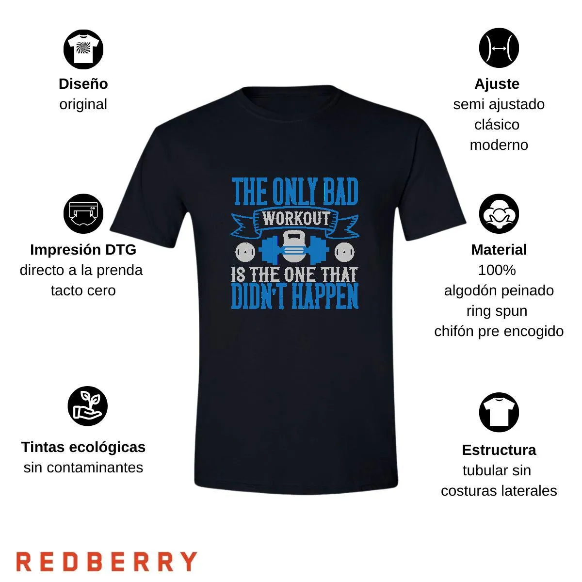 Playera Hombre Fitness Gym Ejercicio FT1035