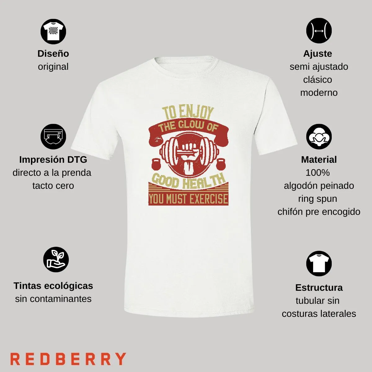 Playera Hombre Fitness Gym Ejercicio FT1039