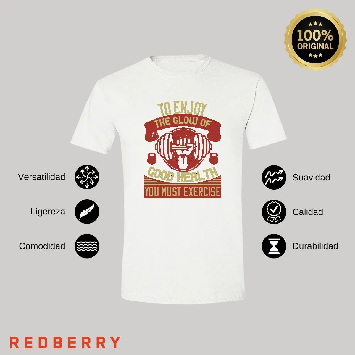 Playera Hombre Fitness Gym Ejercicio FT1039