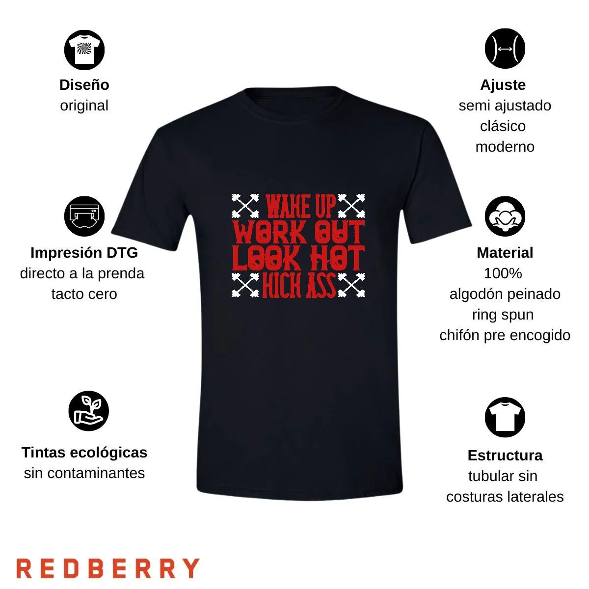 Playera Hombre Fitness Gym Ejercicio FT1042