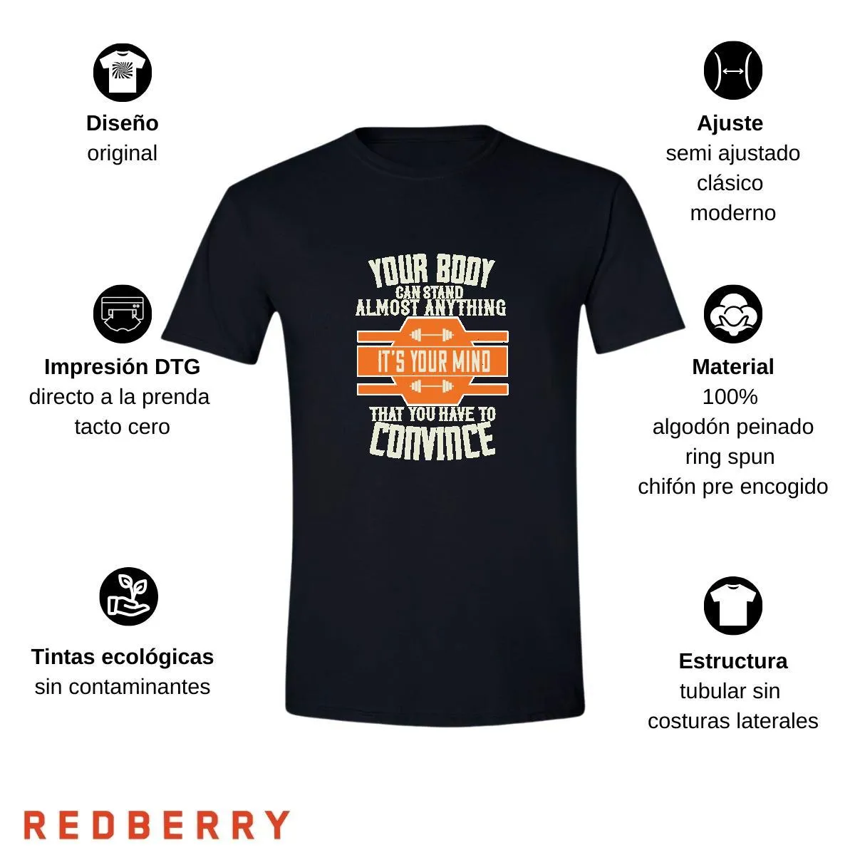 Playera Hombre Fitness Gym Ejercicio FT1050