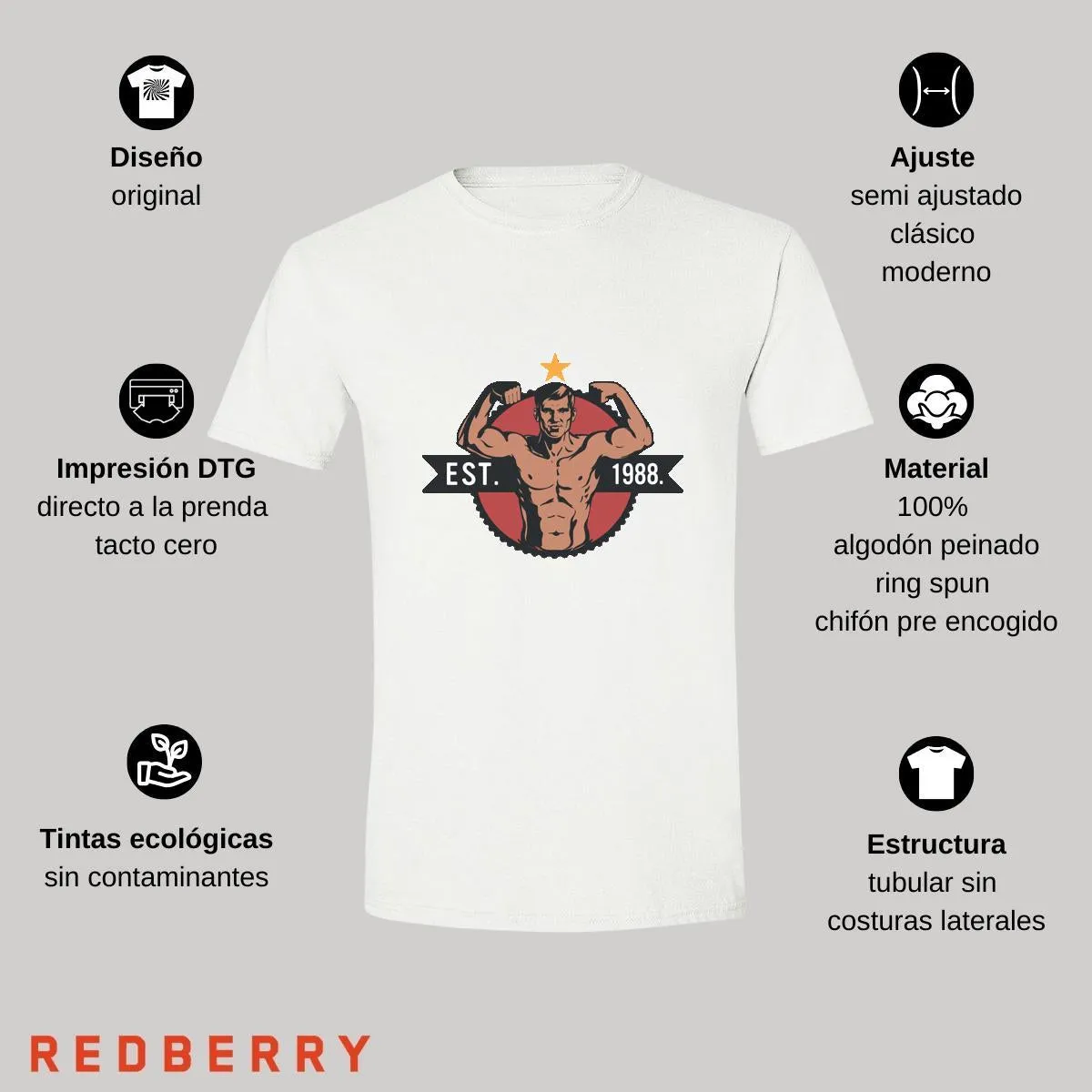 Playera Hombre Gym Ejercicio Fitness GF1011