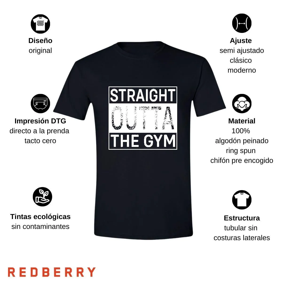 Playera Hombre Gym Ejercicio Fitness GF1013