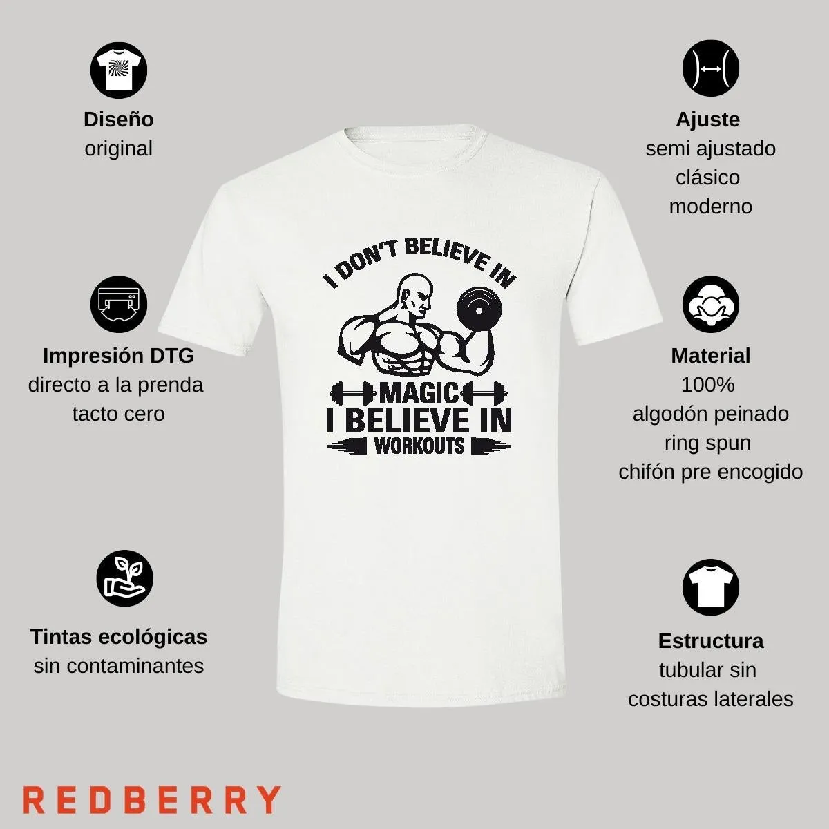 Playera Hombre Gym Ejercicio Fitness GF1015