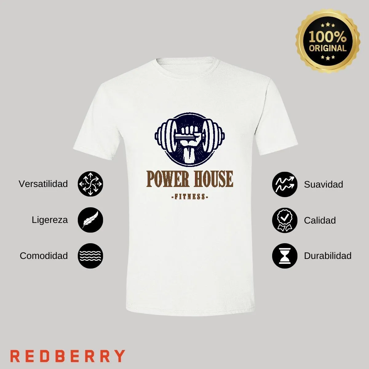 Playera Hombre Gym Ejercicio Fitness GF1018