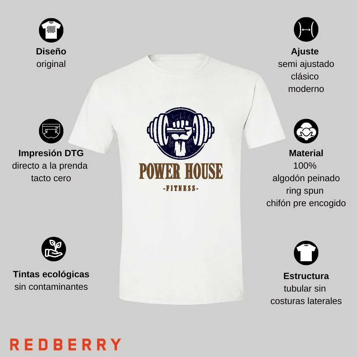 Playera Hombre Gym Ejercicio Fitness GF1018