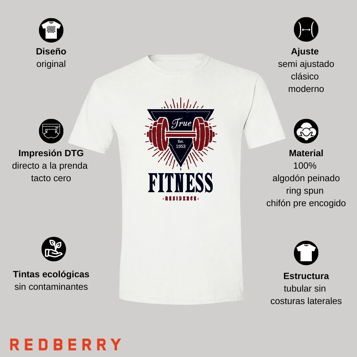 Playera Hombre Gym Ejercicio Fitness GF1019