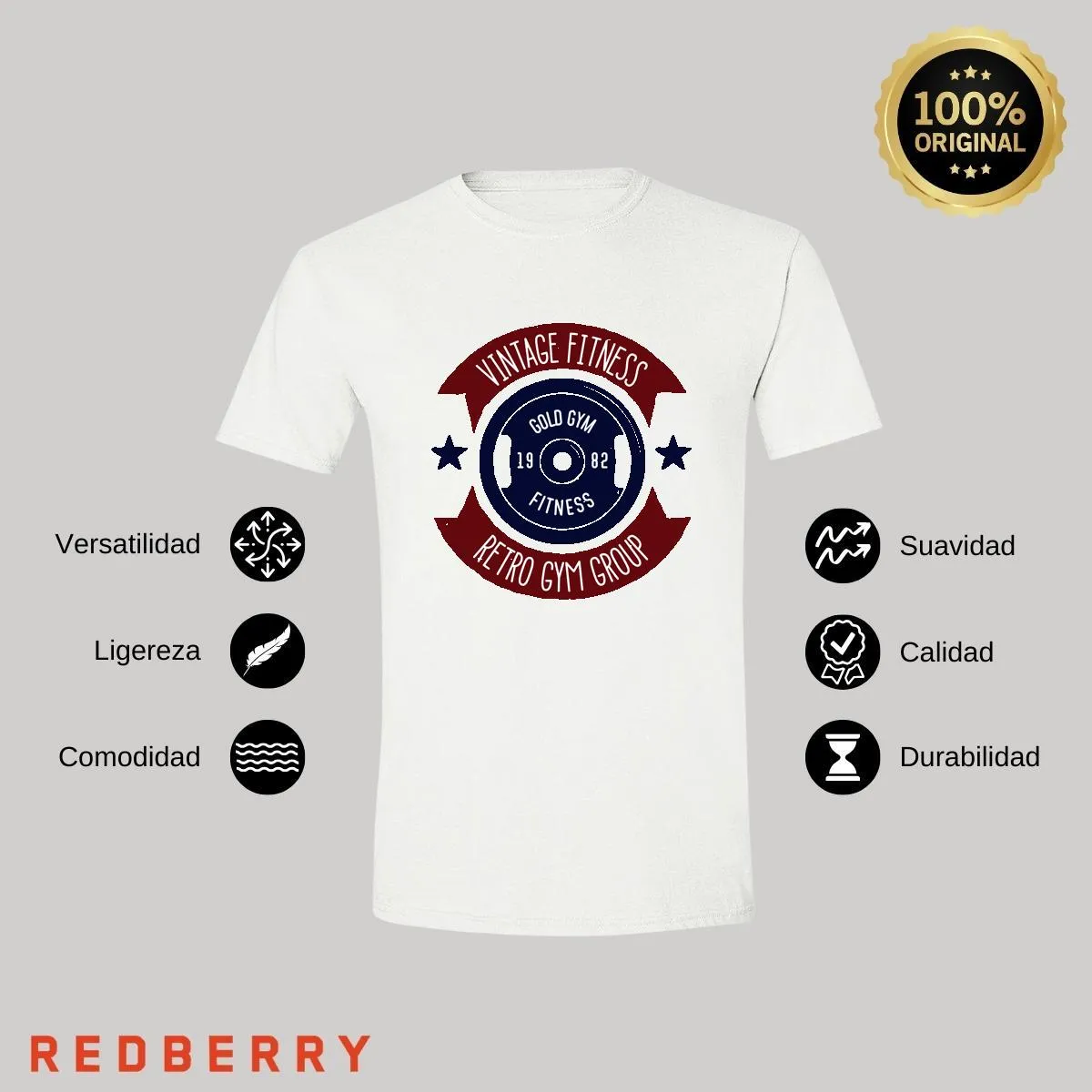 Playera Hombre Gym Ejercicio Fitness GF1020
