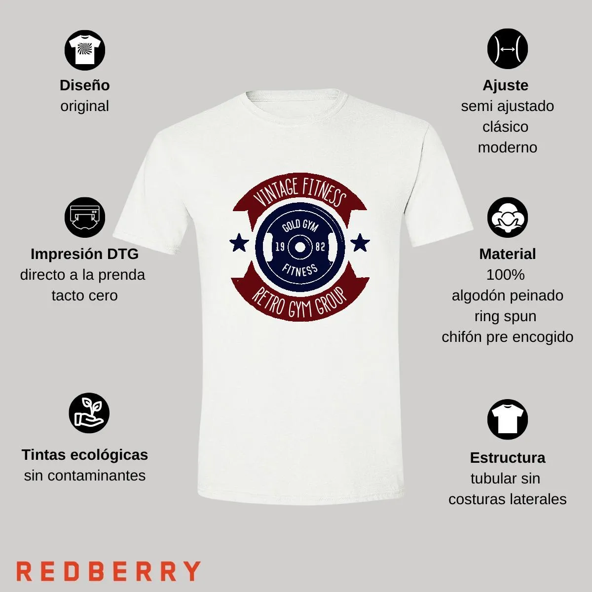 Playera Hombre Gym Ejercicio Fitness GF1020