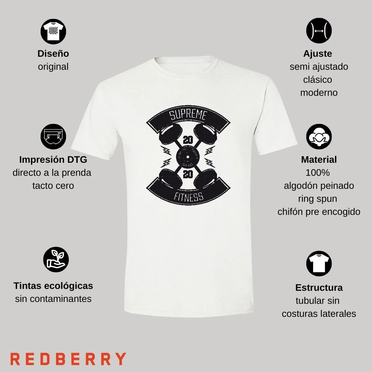 Playera Hombre Gym Ejercicio Fitness GF1021