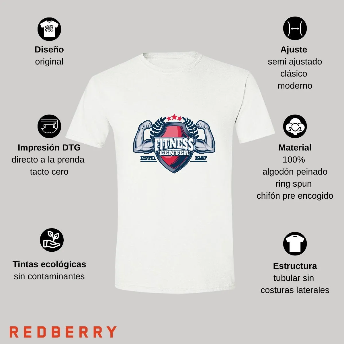 Playera Hombre Gym Ejercicio Fitness GF1022