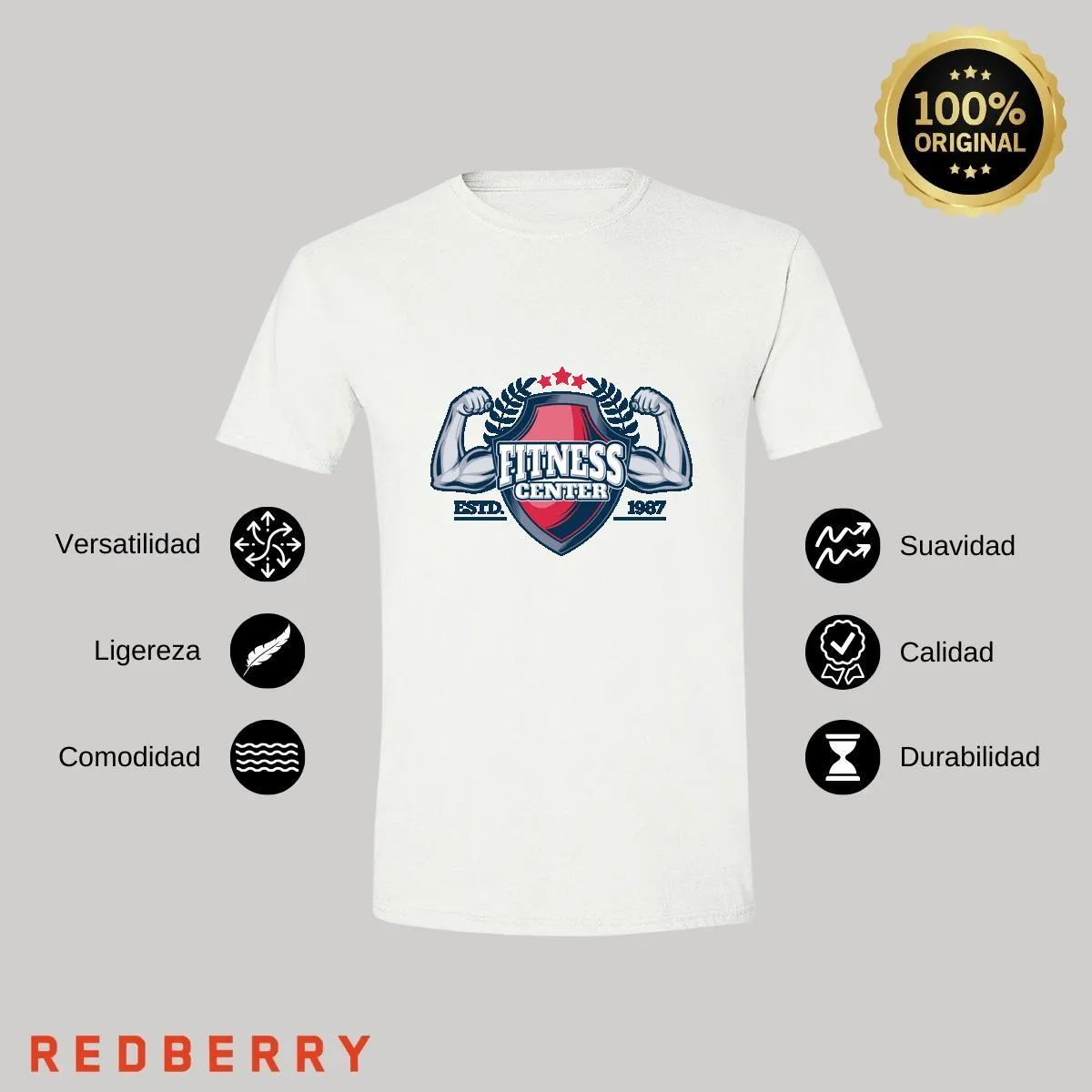 Playera Hombre Gym Ejercicio Fitness GF1022