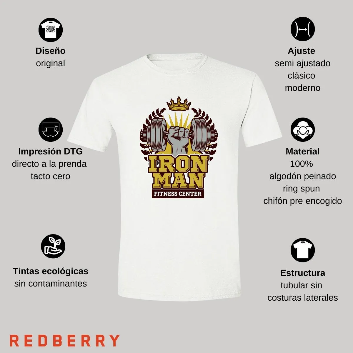 Playera Hombre Gym Ejercicio Fitness GF1025
