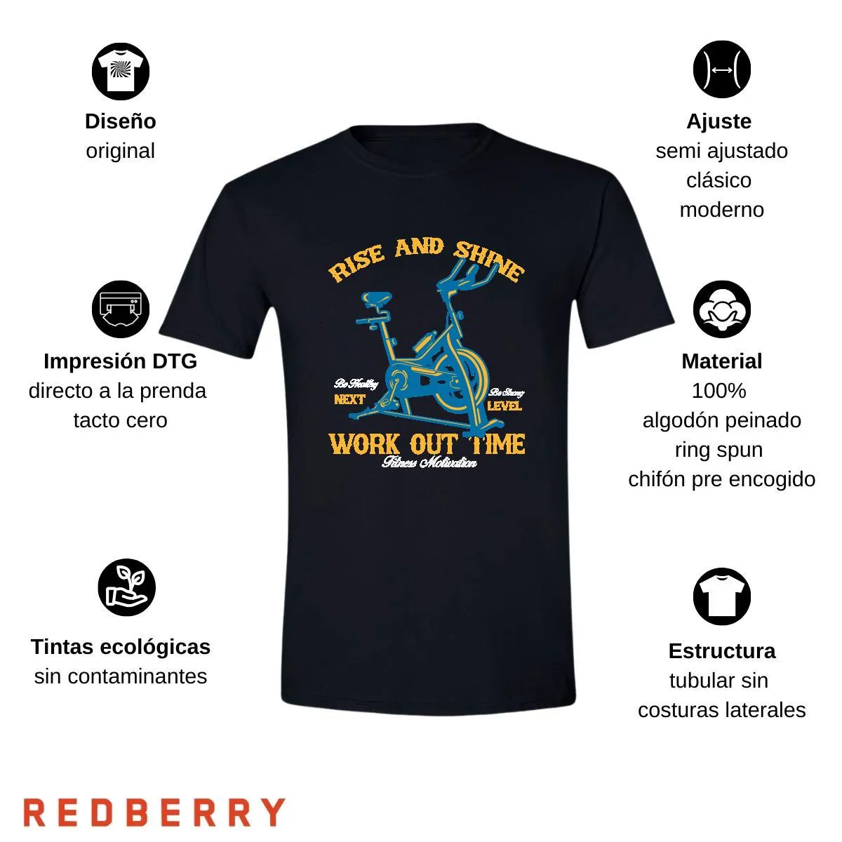 Playera Hombre Gym Ejercicio Fitness GF1029