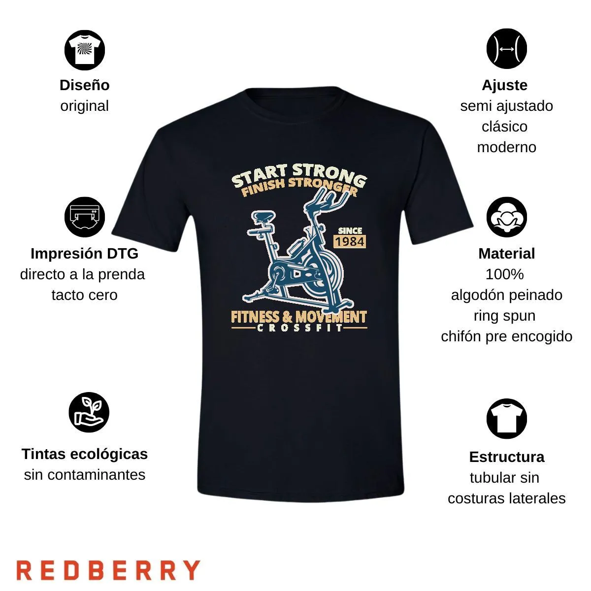 Playera Hombre Gym Ejercicio Fitness GF1031