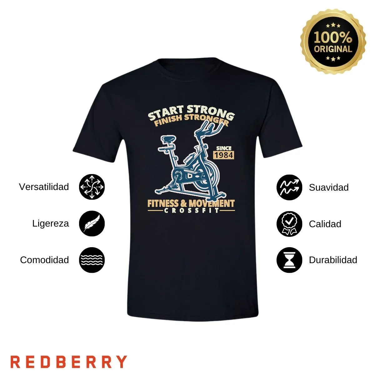 Playera Hombre Gym Ejercicio Fitness GF1031