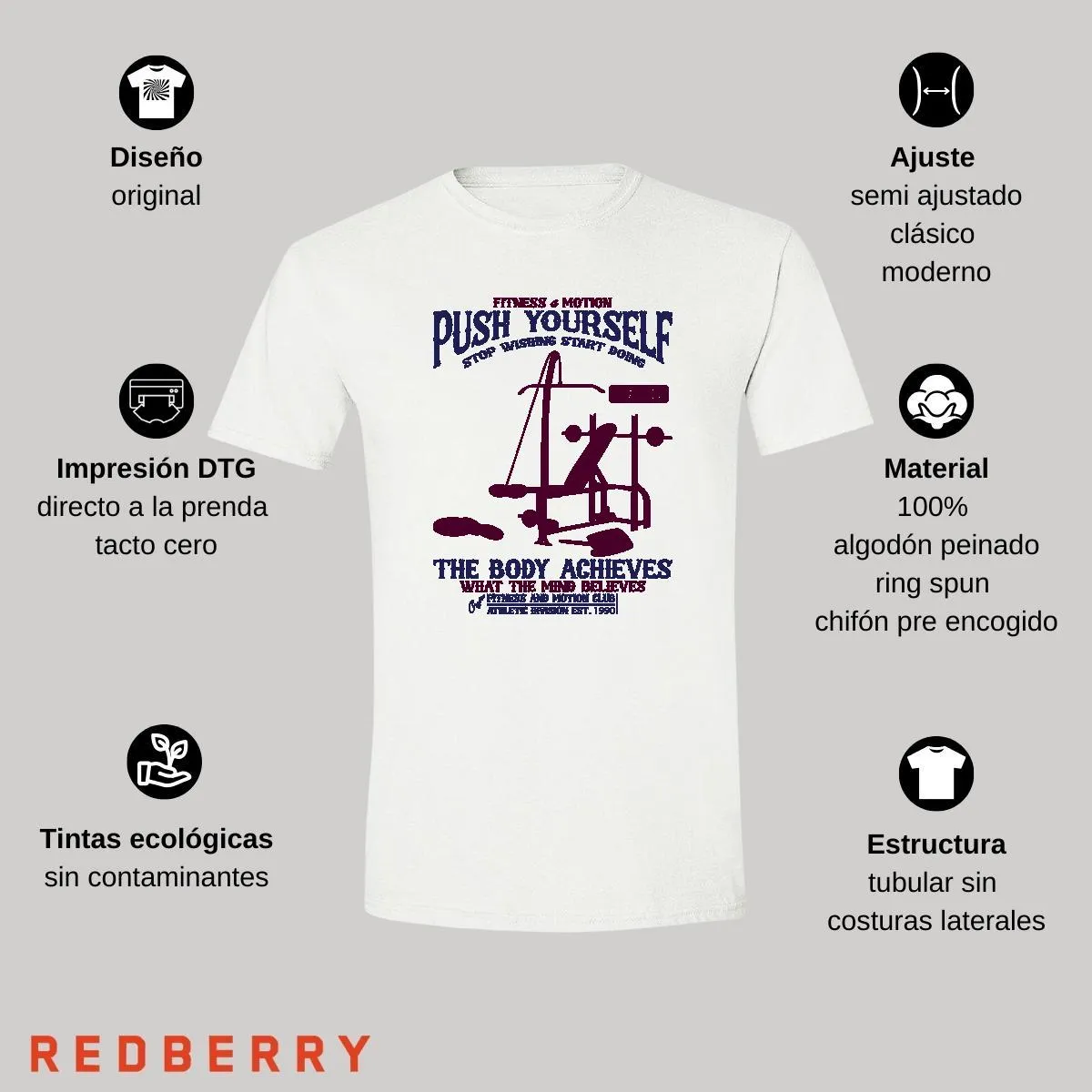 Playera Hombre Gym Ejercicio Fitness GF1032