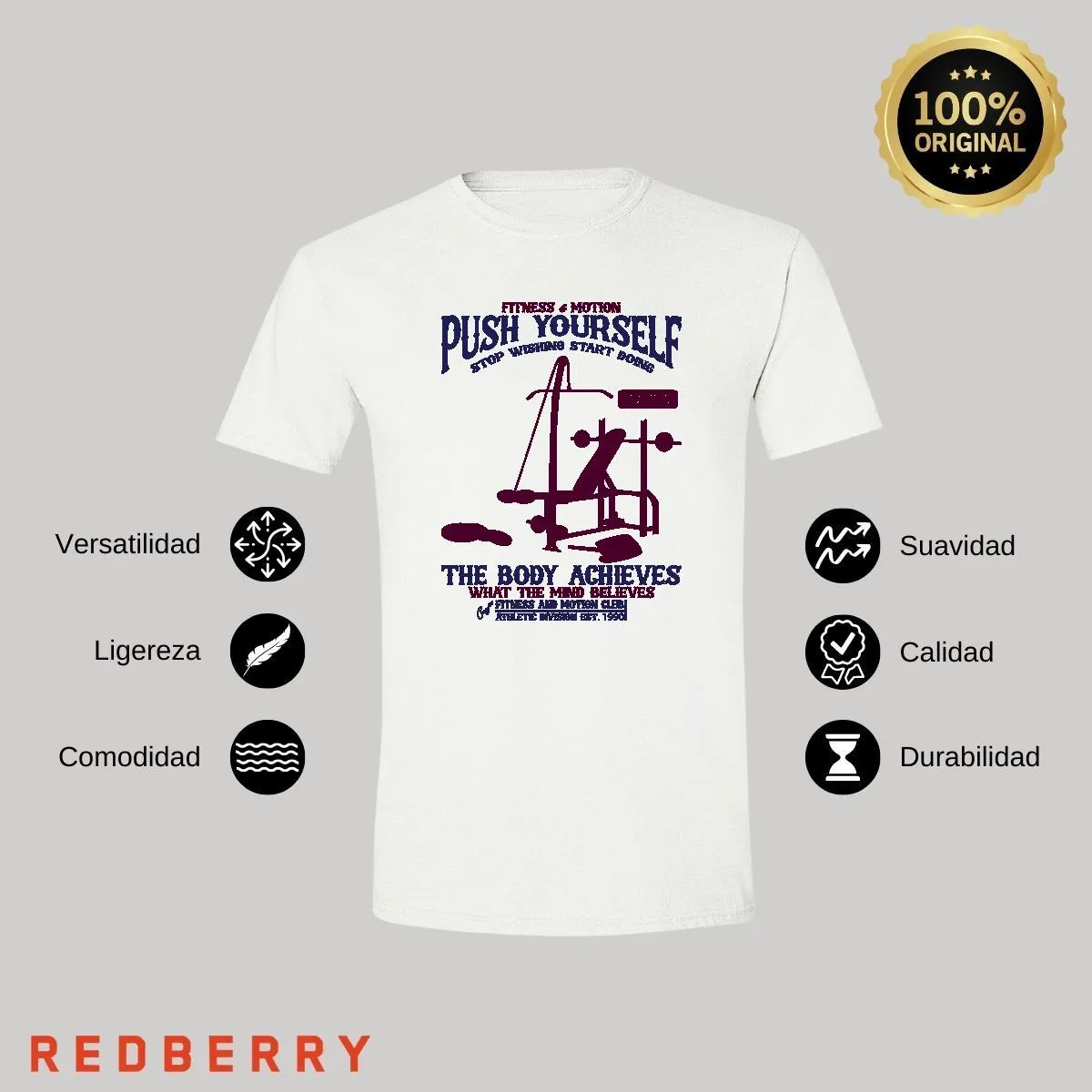 Playera Hombre Gym Ejercicio Fitness GF1032