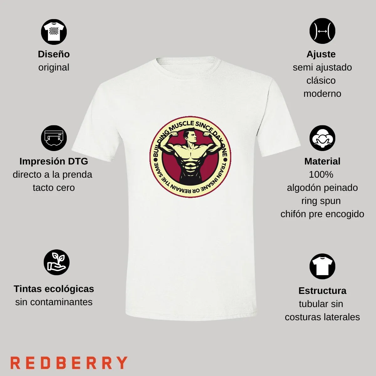 Playera Hombre Gym Ejercicio Fitness GF1033