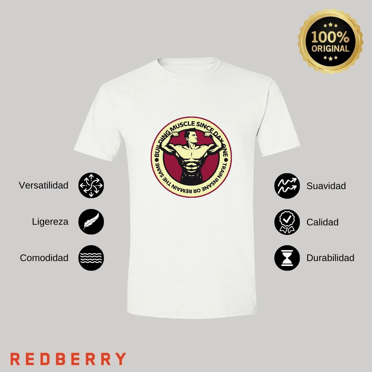 Playera Hombre Gym Ejercicio Fitness GF1033