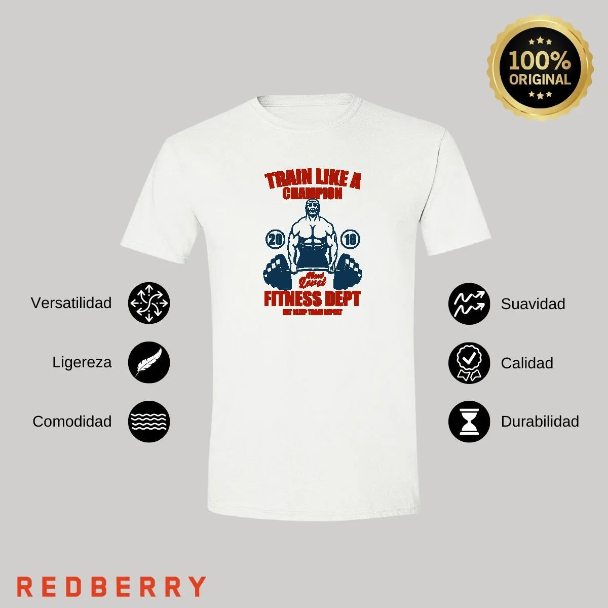Playera Hombre Gym Ejercicio Fitness GF1034