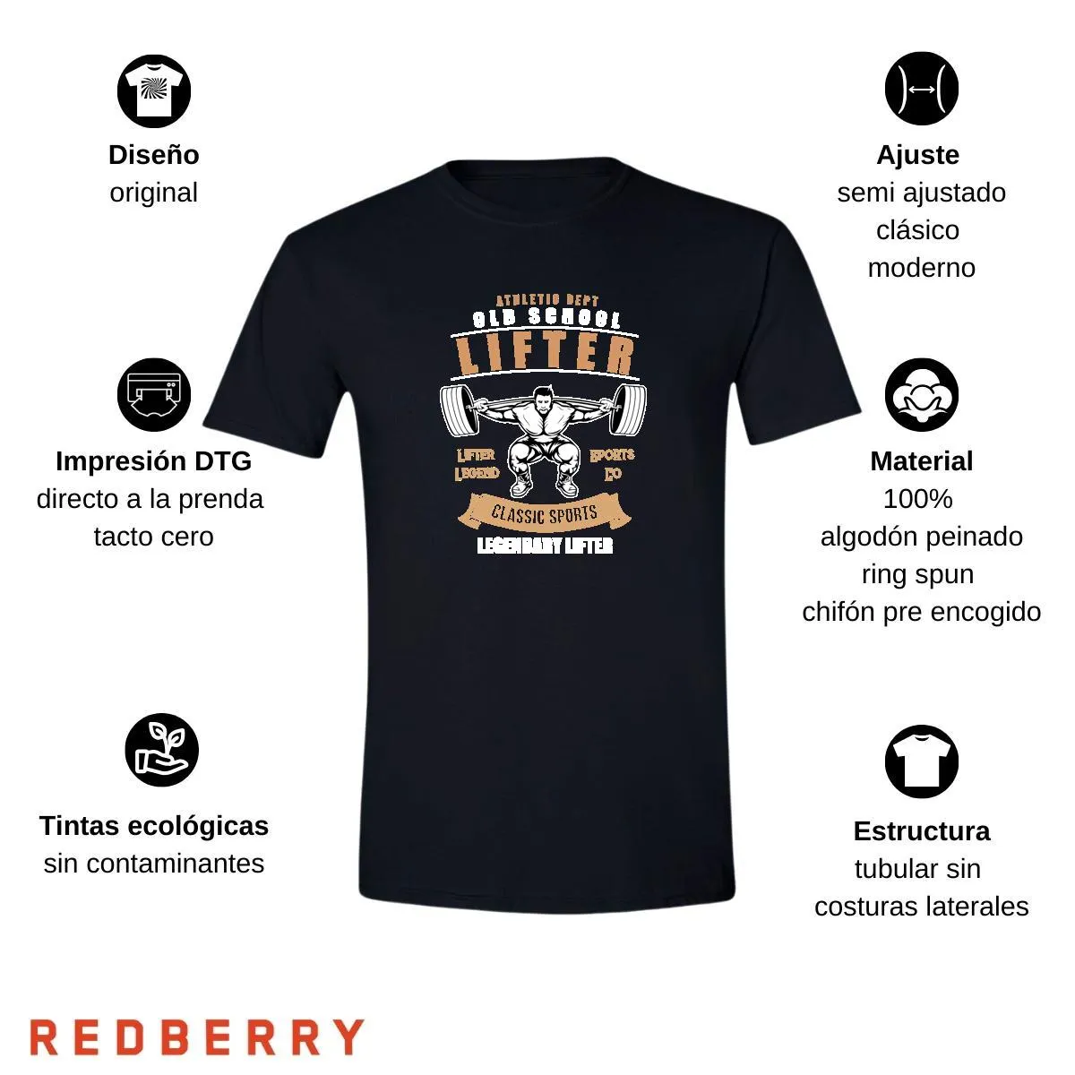 Playera Hombre Gym Ejercicio Fitness GF1036