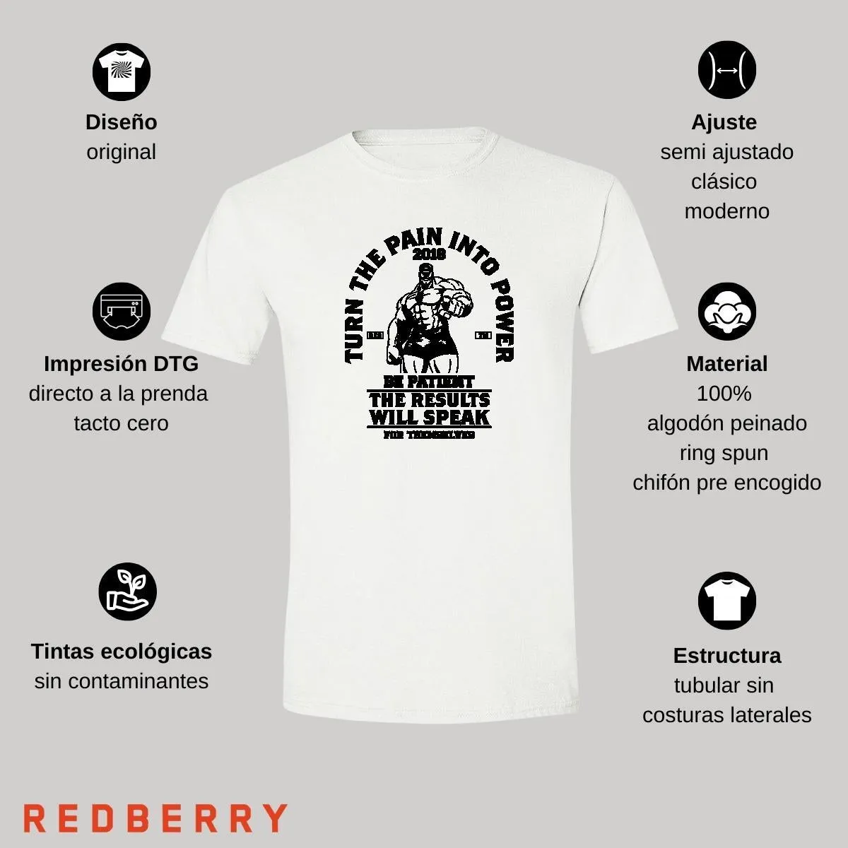 Playera Hombre Gym Ejercicio Fitness GF1040