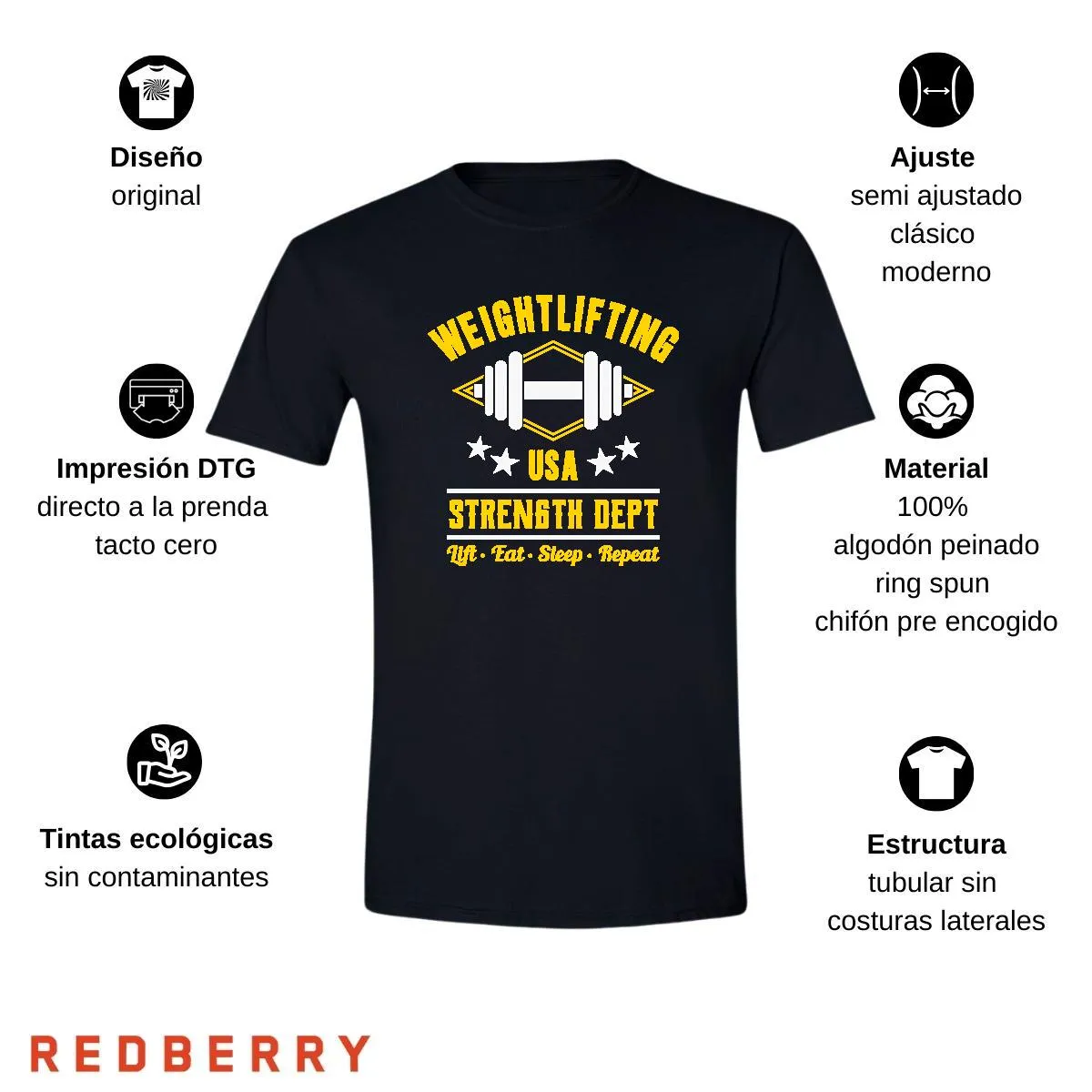 Playera Hombre Gym Ejercicio Fitness GF1041