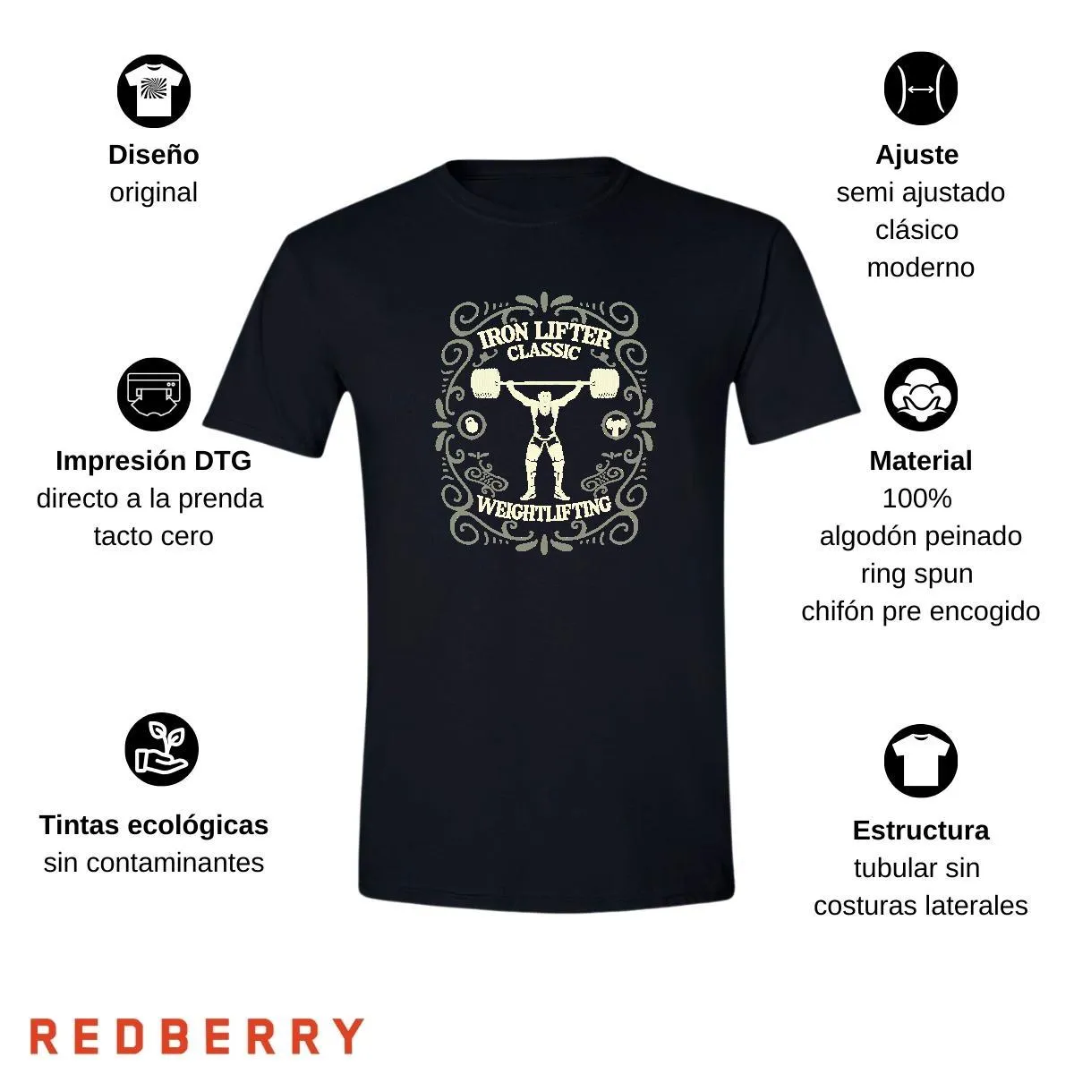 Playera Hombre Gym Ejercicio Fitness GF1043