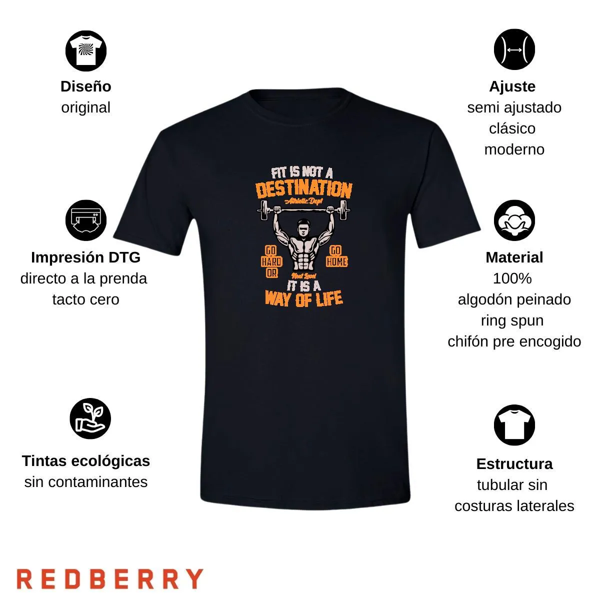 Playera Hombre Gym Ejercicio Fitness GF1047