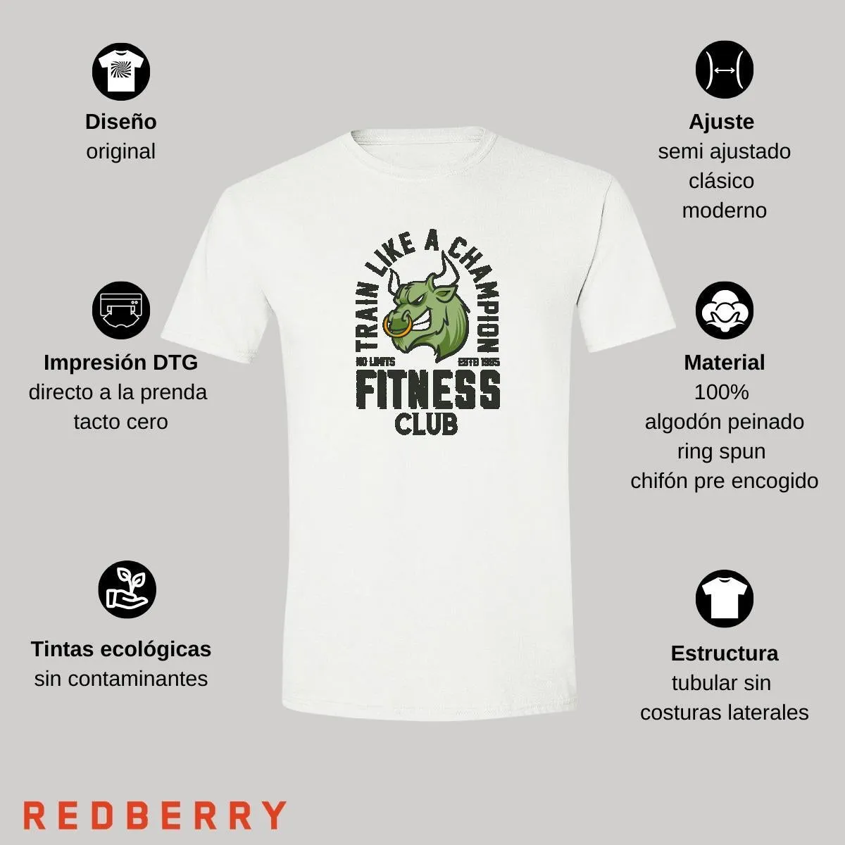 Playera Hombre Gym Ejercicio Fitness GF1048