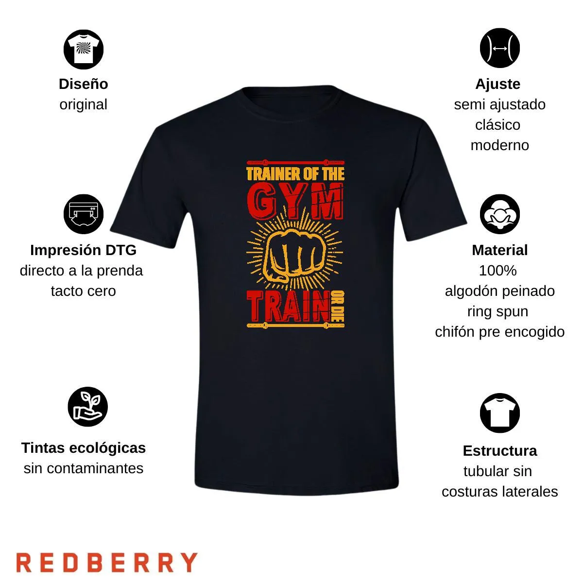 Playera Hombre Gym Ejercicio Fitness GF2007