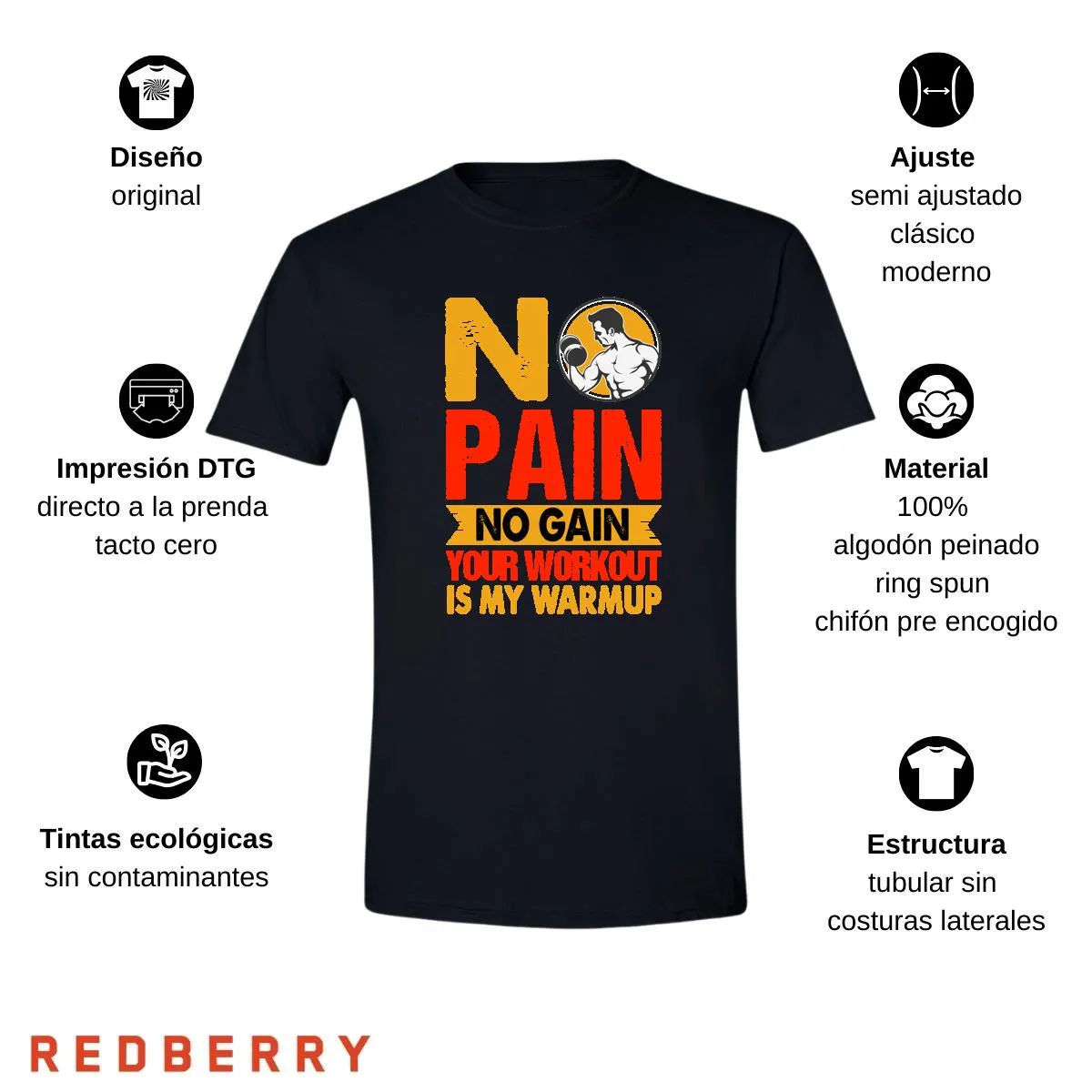 Playera Hombre Gym Ejercicio Fitness GF2010