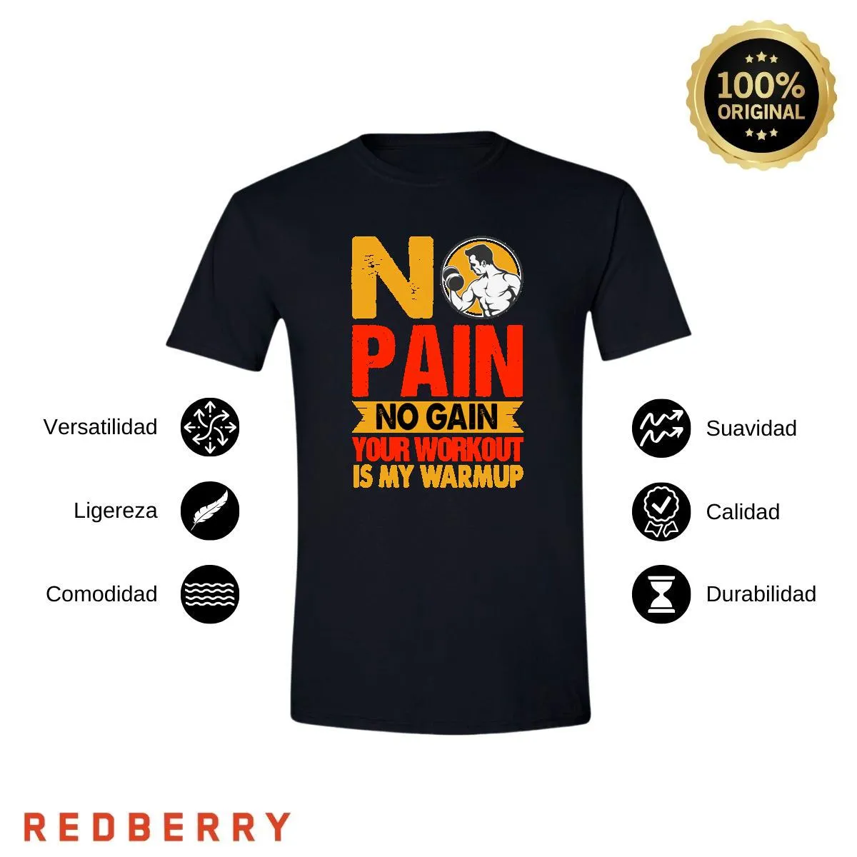 Playera Hombre Gym Ejercicio Fitness GF2010
