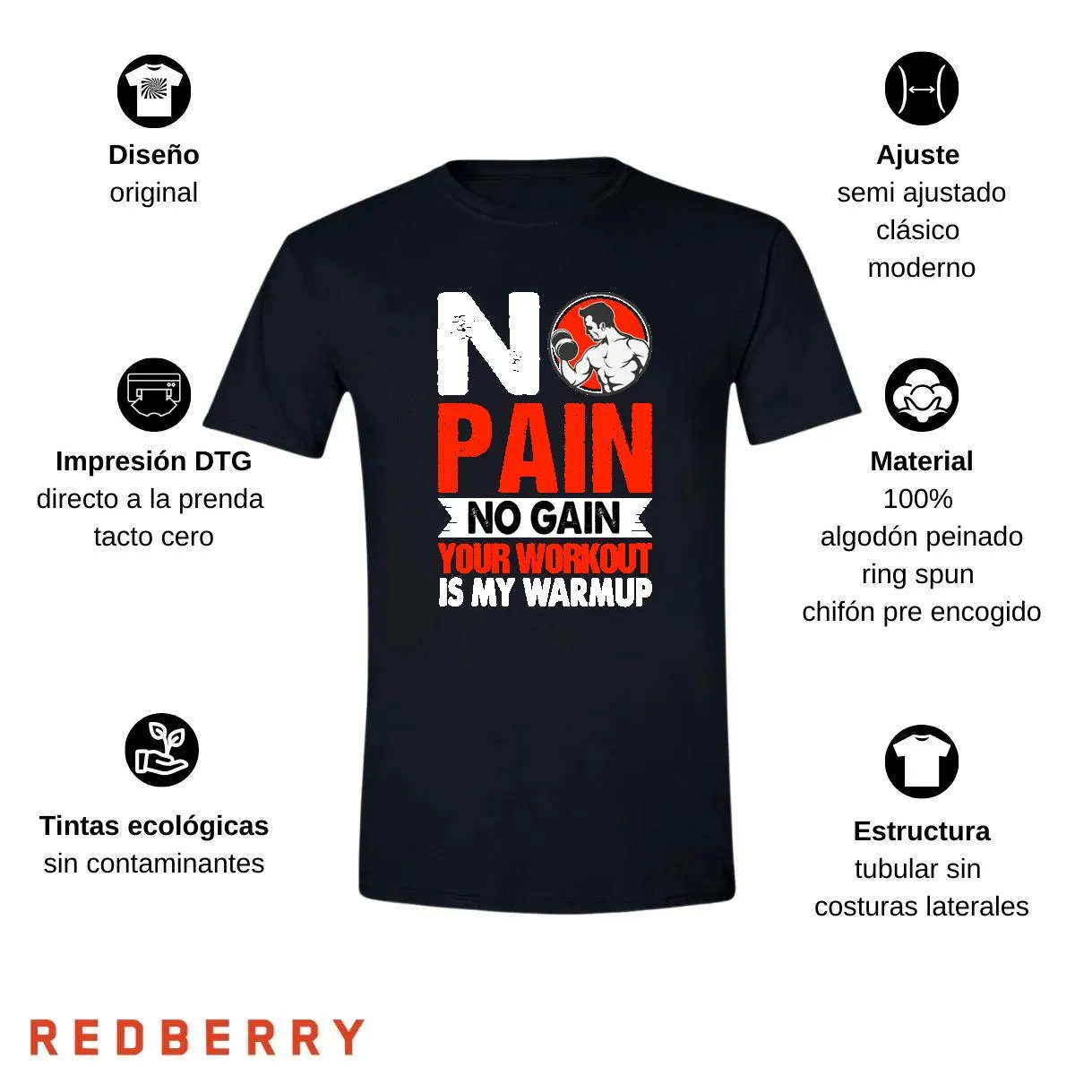 Playera Hombre Gym Ejercicio Fitness GF2011